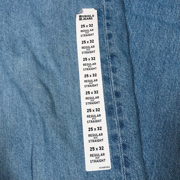 NWT Uniqlo Jeans Women’s Straight High Rise Jeans Size 25x32 Inch - Picture 8 of 8